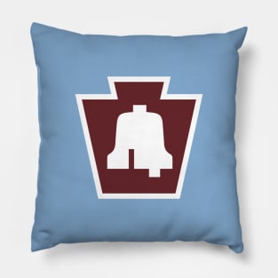 Phillies Keystone Liberty Bell Red Pillow