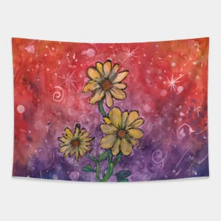 Buckeye Daisies Tapestry