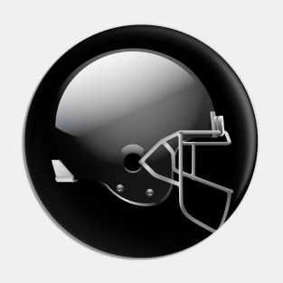 Original Football Helmet In Black Color Pin