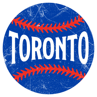 Toronto Retro Baseball - White Magnet