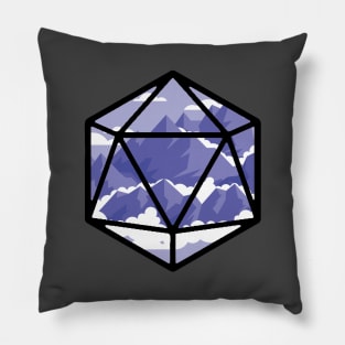 Snowy Mountain D20 Pillow