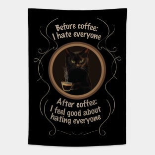 Drinking coffee Tapestry