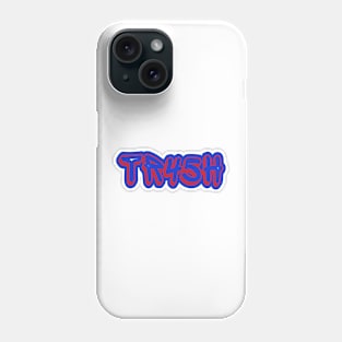 tR45h - Blue and Red - Front Phone Case