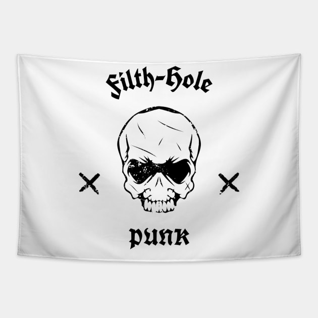 Punk Life Filth Hole Tapestry by Analog Designs