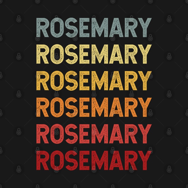 Rosemary Name Vintage Retro Gift Called Rosemary by CoolDesignsDz