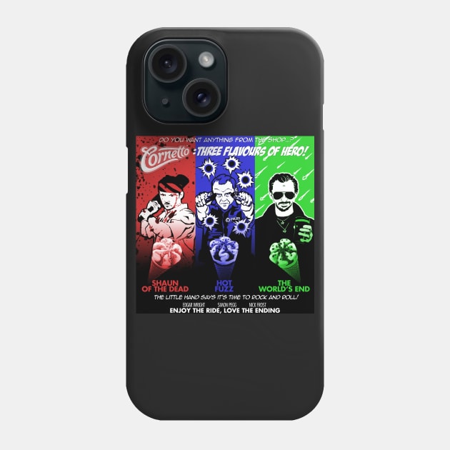 The Cornetto Trilogy: Three Flavours of Hero! Phone Case by cabinboy100