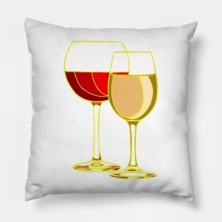 Wine Glasses Pillow