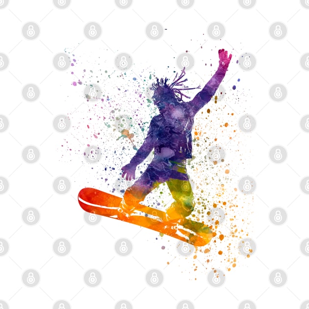 young snowboarder by PaulrommerArt