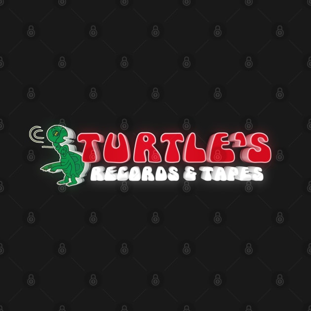 Turtle's Records & Tapes - 3D Logo by RetroZest