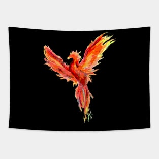 posterized phoenix Tapestry