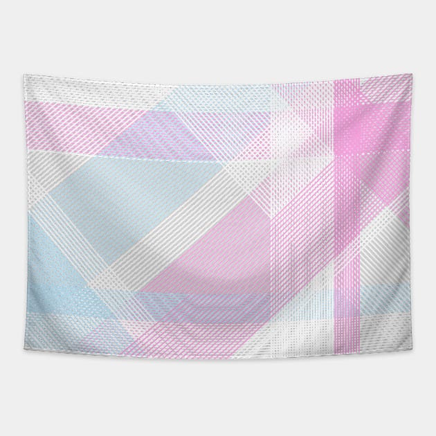 Abstract Lines - Trans Colors Tapestry by Clutterbooke