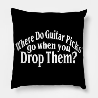 Where Do Guitar Picks Go When You Drop Them? Pillow