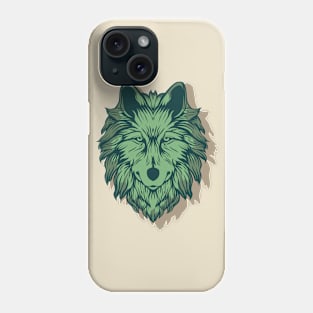 Wolf Head Illustration Phone Case