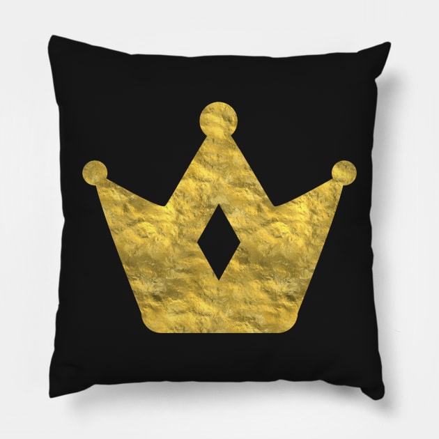 Gold Leaf Crown Pillow by LaurenPatrick