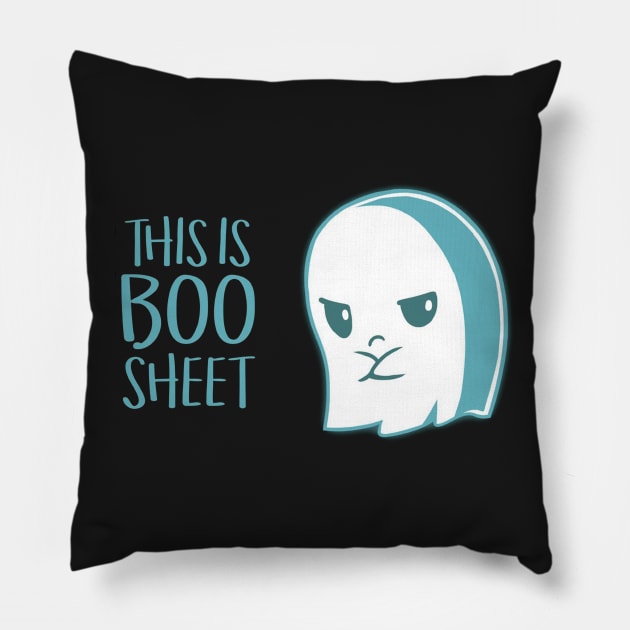 Boo Sheet Pillow by Arlinep