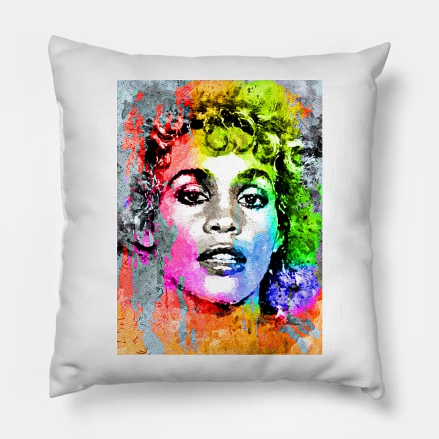 Whitney in Colors Pillow by danieljanda