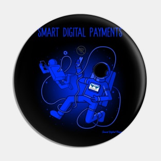 Smart Digital Payments 2 astronauts Pin