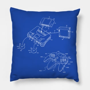 Retro Lineart 64 Pillow