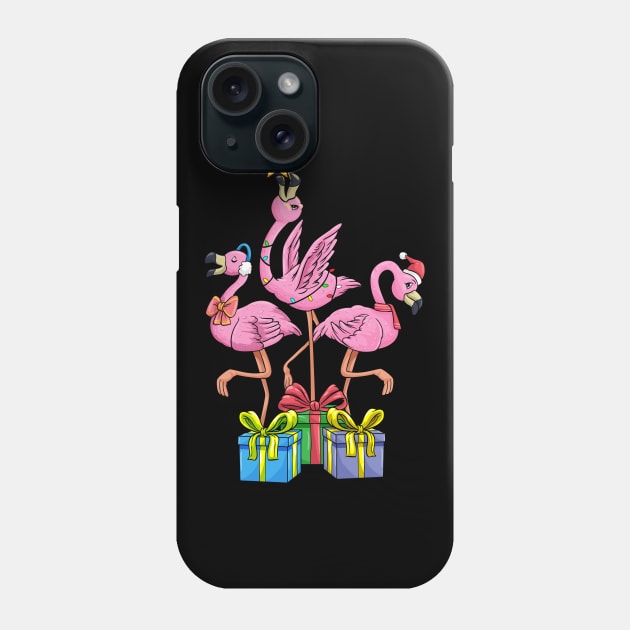 Flamingo Christmas funny Christmas tree Gift Phone Case by ELFEINHALB