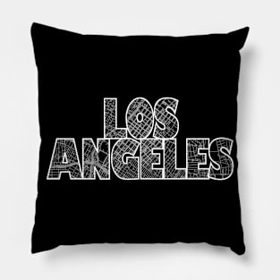 Los Angeles Street Map Pillow