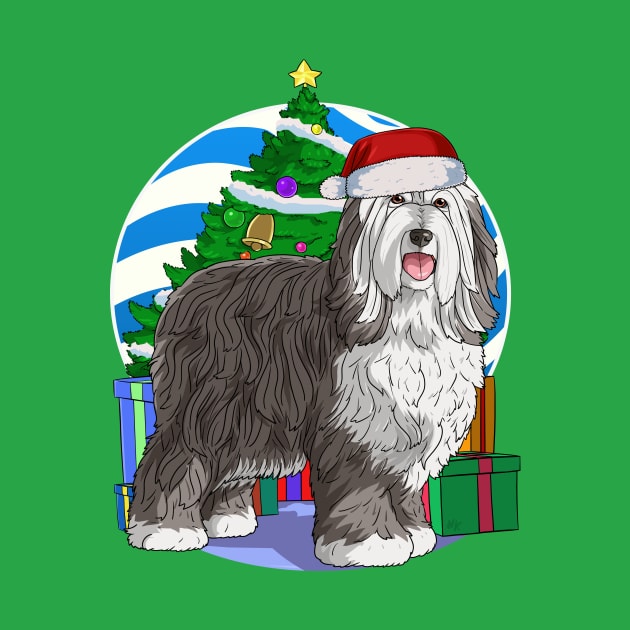 Bearded Collie Dog Christmas Tree Decoration by Noseking