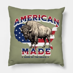 American Made - North American Bison Pillow