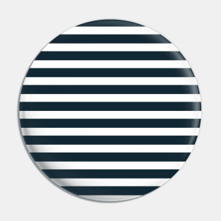 Classic Stripes - Navy + White Pin