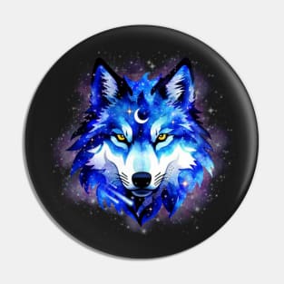 Celestial Wolf Pin