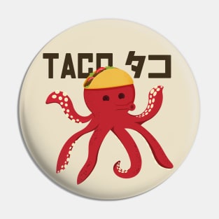 Taco tako octopus Pin