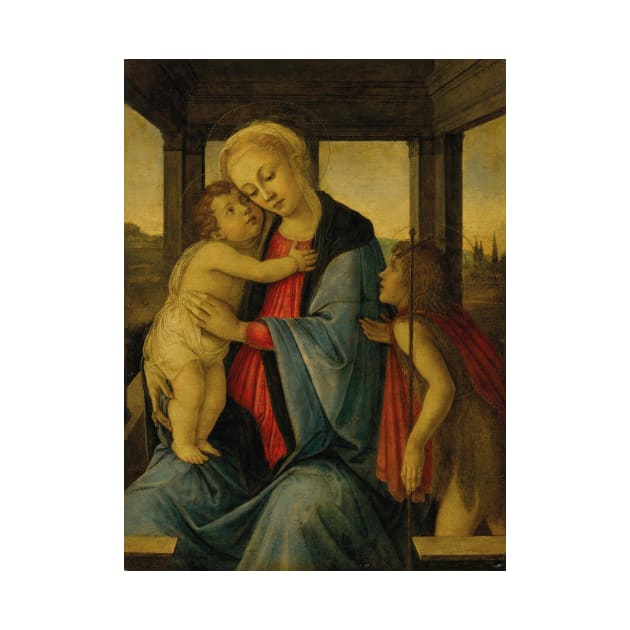 The Madonna and Child with the infant Saint John the Baptist by Sandro Botticelli by Classic Art Stall