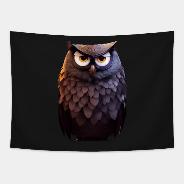 The Great Horn Owl Tapestry by rogergren