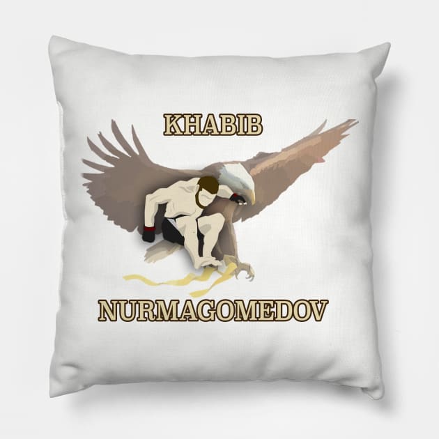 The Soaring Eagle - Khabib Nurmagomedov Pillow by TheTeePot