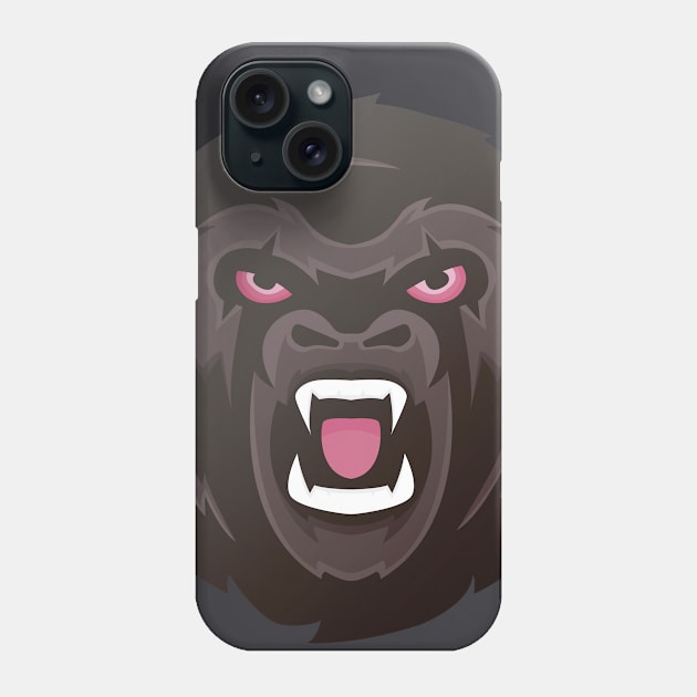 Gorilla head Phone Case by mkstore2020