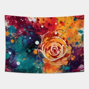 Rainbow flowers Tapestry