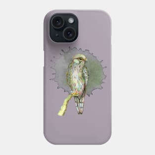 Kestrel in green Phone Case