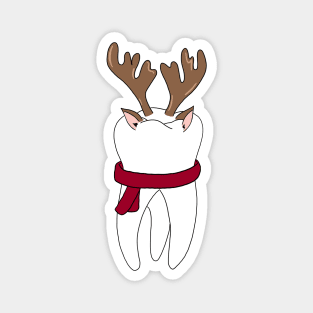 Tooth reindeer Christmas Magnet