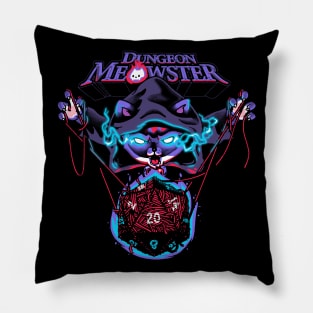 Dungeon Meowster - Funny RPG Cat Lover Pillow
