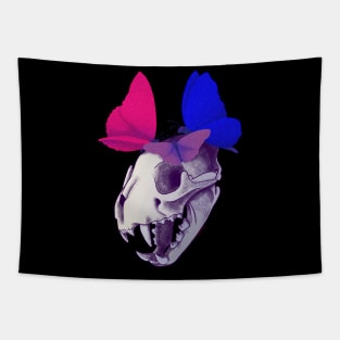 Bi Pride Skull Tapestry