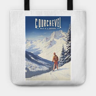 Affiche Courchevel - France - Auvergne-Rhône-Alpes - Savoie - illustration Tote