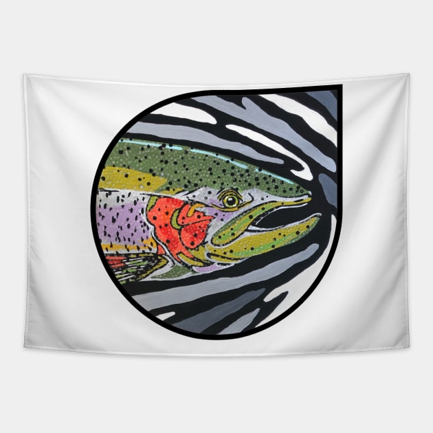 Rainbow Trout Tapestry by KrissyK