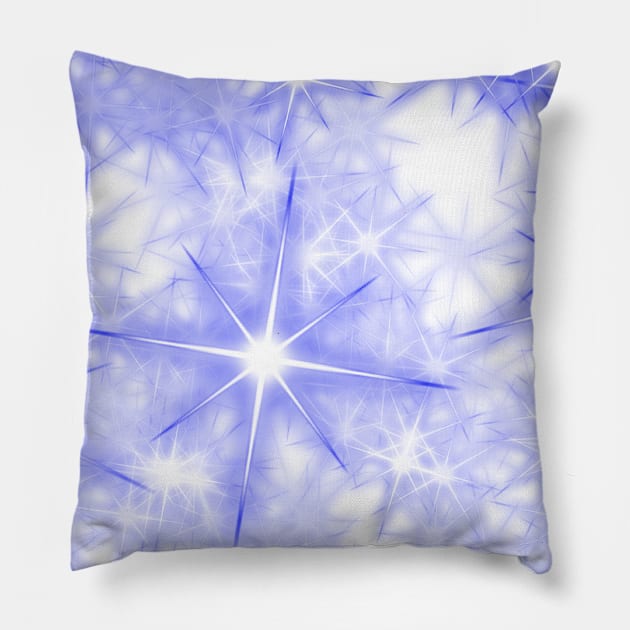 Blue abstract texture glitter sparkle art Pillow by Artistic_st