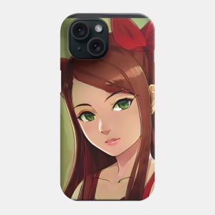 Brown Hair Anime Girl Phone Case