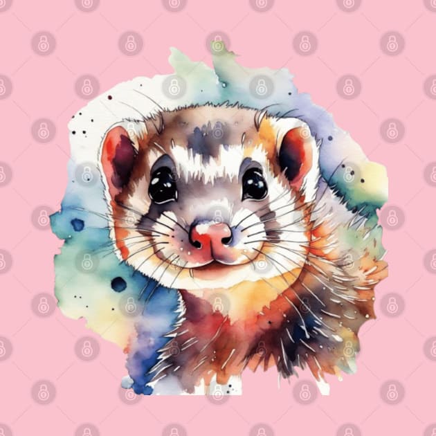 Cute ferret gift ideas, ferret tees by WeLoveAnimals