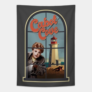 Cabot Cove Jessica Fletcher through the window Tapestry