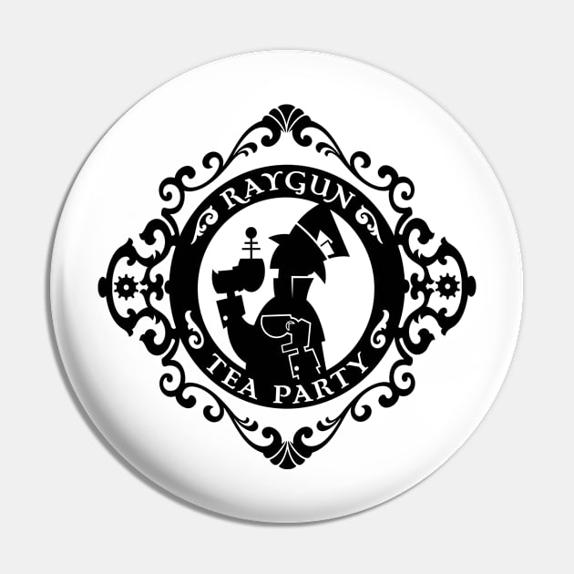 RAYGUN Tea Party Logo (Light) Pin by RaygunTeaParty