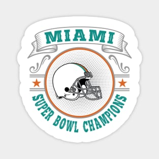 Miami Super Bowl Champions Magnet