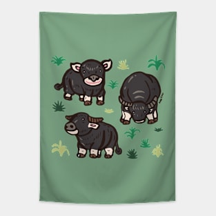 Baby water buffalos Tapestry