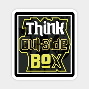 Think Outside Box Magnet