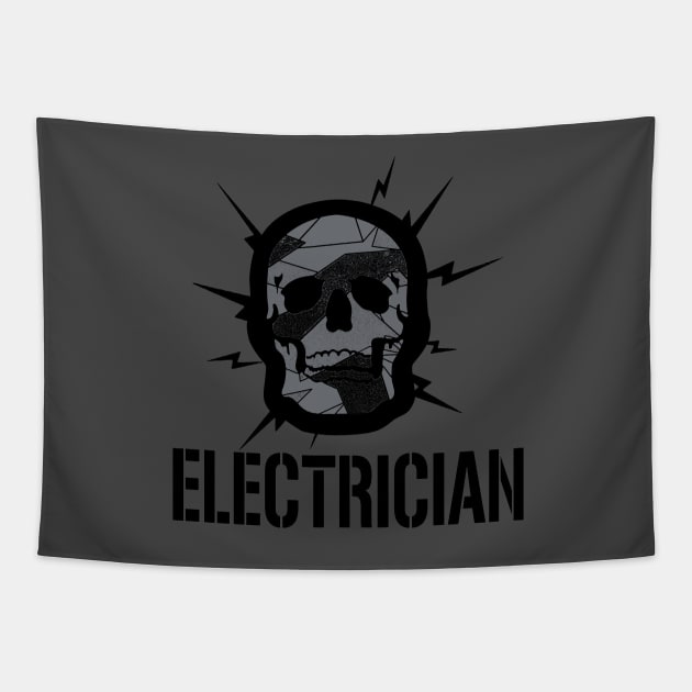 Electrician Tapestry by  The best hard hat stickers 