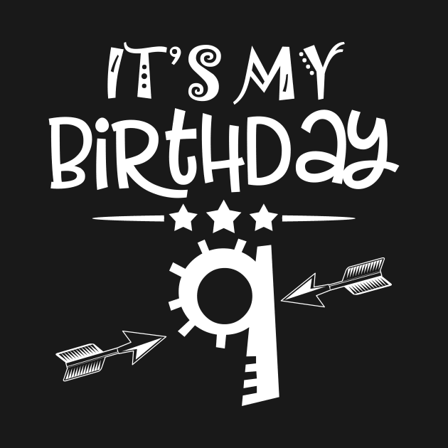 It's my ninth Birthday Shirt 9 Year Girl 9th Birthday Party by ELFEINHALB